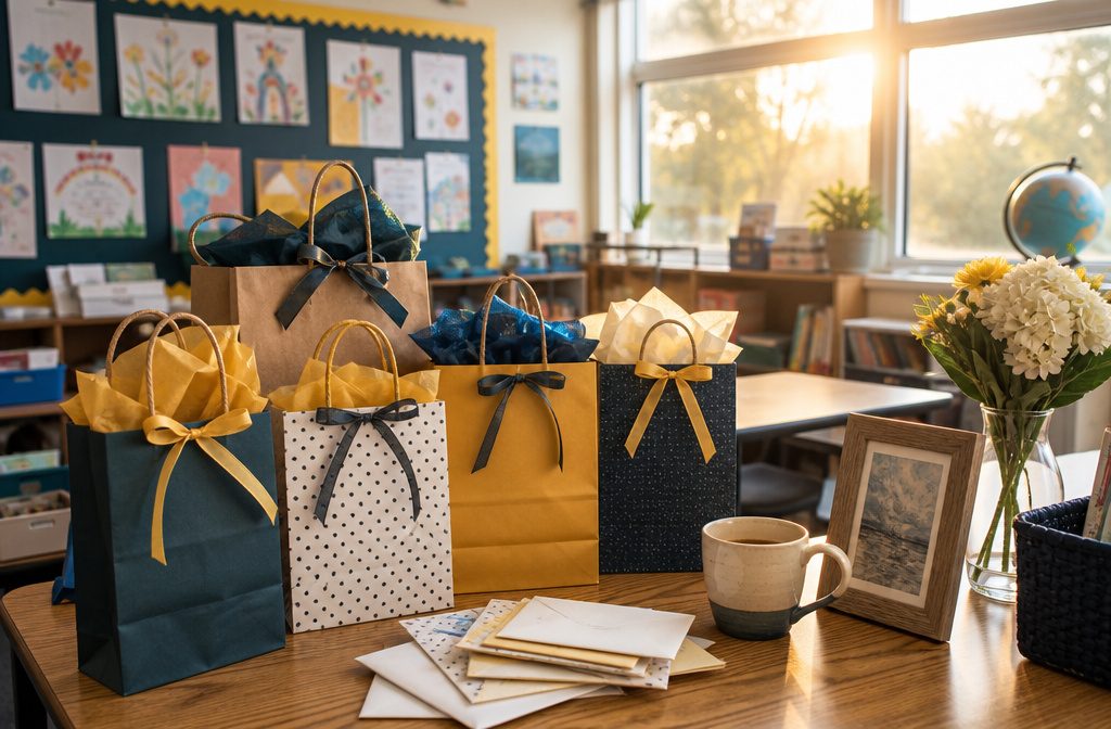 A cozy classroom with colorful bulletin boards and children's artwork